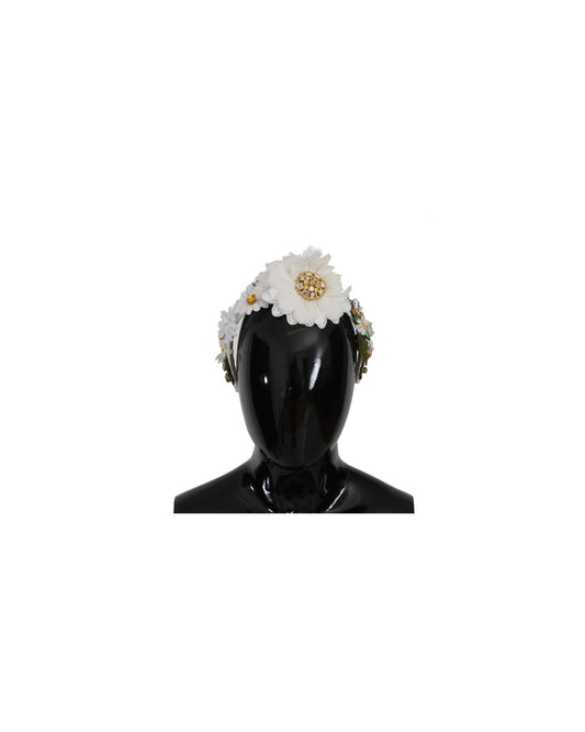Stunning Dolce &amp; Gabbana Margherite Crystal Headband One Size Women